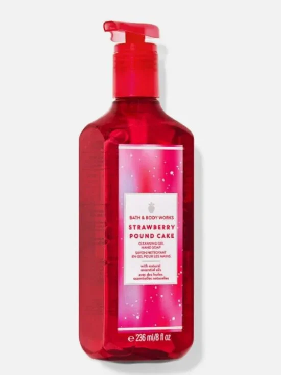 Bath and Body Works Strawberry Pound Cake Cleansing Gel Hand Soap - Picture 2 of 2